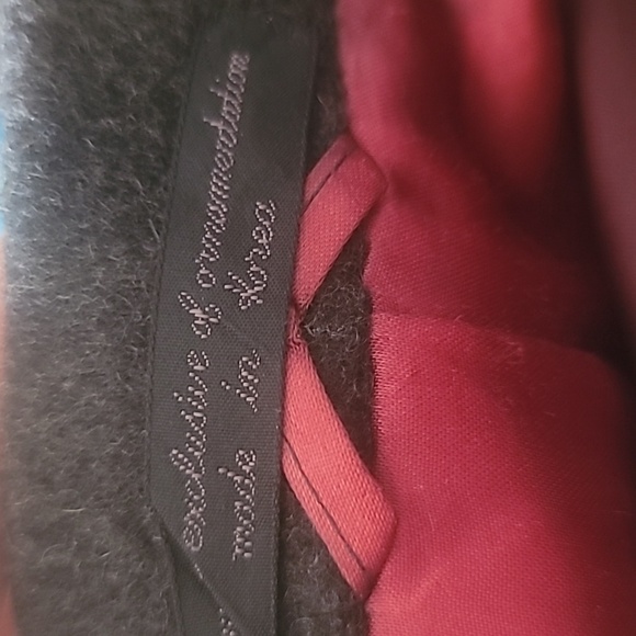 Wool trench coat no brand tag black size b42 - Picture 12 of 16